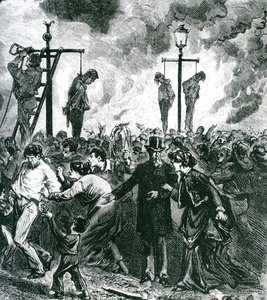 Unruhen während des Großen Brandes von Chicago im Jahr 1871