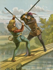 Robin Hoods Kampf mit Little John