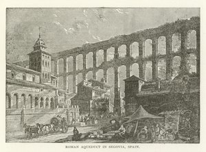 Römisches Aquädukt in Segovia, Spanien