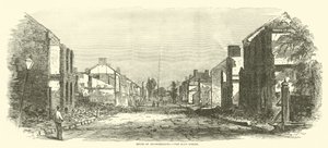 Ruinen von Chambersburg, die Hauptstraße, September 1864
