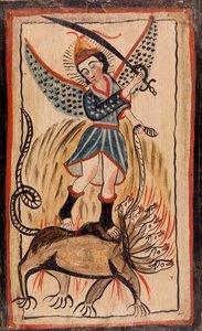 Heiliger tötet Drachen