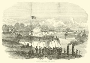 Flaggengruß in Port Hudson, Juli 1863 von American School