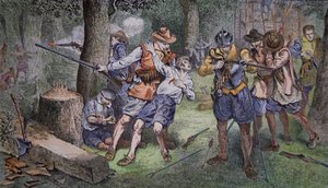Siedlung von Jamestown, Virginia im Jahr 1607