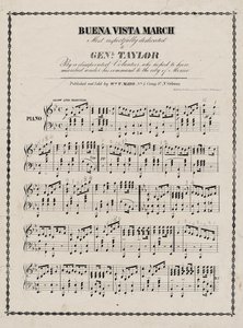 Notenblatt, Buena Vista Marsch von American School
