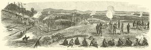Beschuss der Eisenbahn bei Resaca, Mai 1864