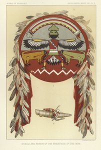Schild und Fetisch des Priesterordens des Bogens von American School