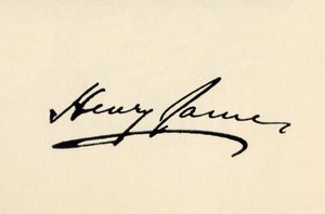 Unterschrift von Henry James