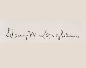 Unterschrift von Henry Wadsworth Longfellow