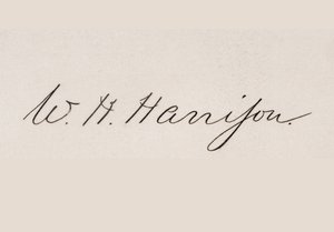 Unterschrift von Henry William Harrison