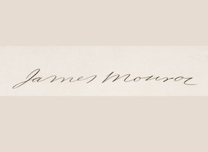 Unterschrift von James Monroe