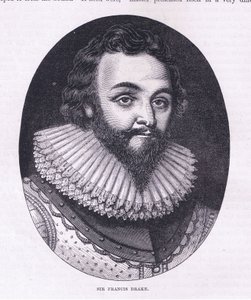 Sir Francis Drake, Illustration aus Cassell