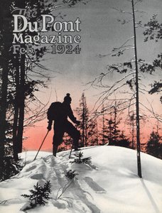 Skifahren, Titelseite des DuPont Magazins, Februar 1924