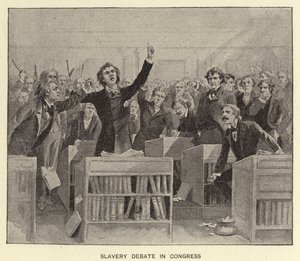 Sklavereidebatte im Kongress von American School