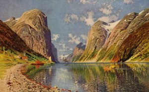 Sognefjord an der Küste Norwegens von American School