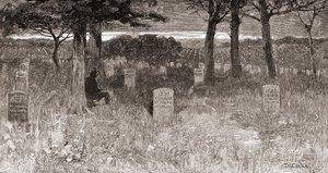 Soldatengräber auf dem Arlington National Cemetery, Arlington County, Virginia, im 19. Jahrhundert, aus 