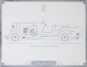 Speedster - LeMans Modell, DuPont Motorwagen, 1921 von American School