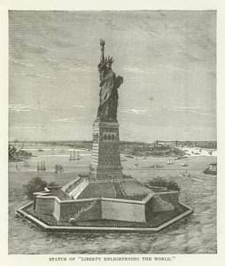 Freiheitsstatue erleuchtet die Welt von American School