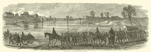 Sumners Großdivision überquert den Rappahannock, Dezember 1862 von American School