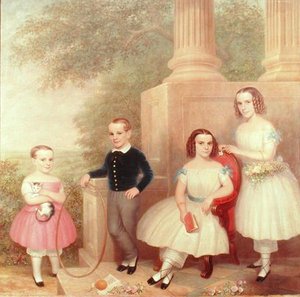 Die Abeel-Kinder, ca. 1852-55 von American School