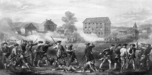Die Schlacht von Lexington am 19. April 1775