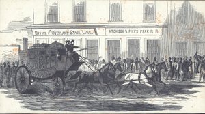 Butterfield Overland Mail Coach, veröffentlicht in Harper
