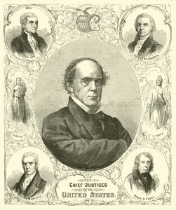 Die Obersten Richter der Vereinigten Staaten, August 1864 von American School