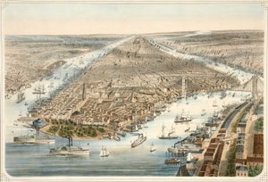 Die Stadt New York, veröffentlicht 1876 von American School