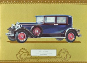 Der Club Sedan, Ein Custom Eight von Packard, veröffentlicht 1930 von American School
