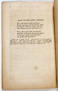 Das Cold Water Army Gelöbnis, 1842 von American School