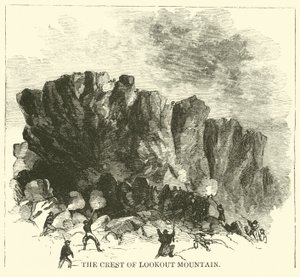 Der Kamm des Lookout Mountain, November 1863