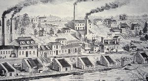Die Du Pont Pulverfabrik am Brandywine River