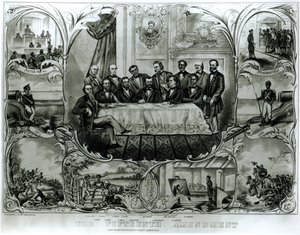 Der Fünfzehnte Verfassungszusatz, unterzeichnet von Präsident Ulysses S. Grant (1822-85) im März 1870