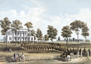 Die Einsiedelei, Jacksons Grab und Andrew J. Donelsons Residenz 12 Meilen von Nashville, Tennessee, aufgenommen am 29. März