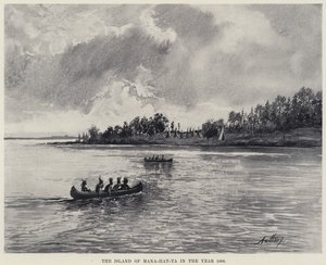 Die Insel Mana-hat-ta im Jahr 1600 von American School