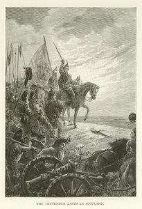 Der Prätendent landet in Schottland von American School