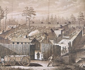 Das Kriegsgefangenenlager in Andersonville von American School