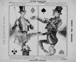 Das Wahlspiel: Karten wenden von American School