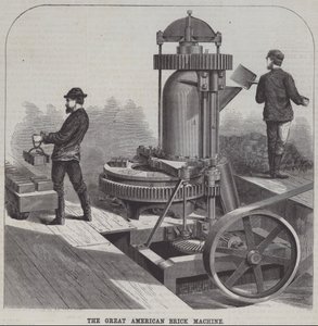 Die große amerikanische Ziegelmaschine von American School
