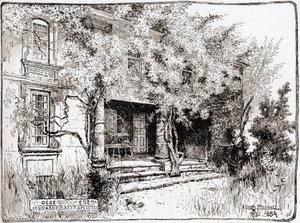 Das Haus von John Bartram in der Nähe von Philadelphia, aus 