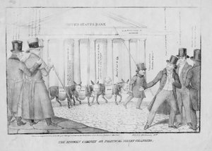Das Küchenkabinett, oder, Politische Geldwechsler, 1833 von American School