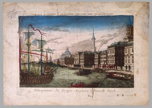 Die Landung britischer Truppen in New York, 1776 von American School