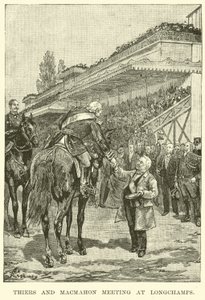 Thiers und Macmahon treffen sich in Longchamps von American School