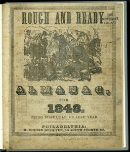 Titelseite des Rough and Ready Almanach für 1848, veröffentlicht 1847