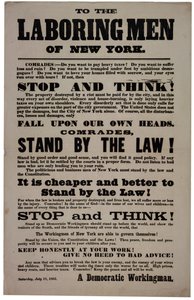 An die arbeitenden Männer von New York, 18. Juli 1863
