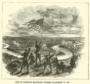 Gipfel des Lookout Mountain, Sonnenaufgang, 25. November 1863, November 1863
