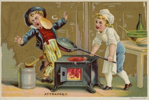 Pfannkuchen ins Gesicht werfen