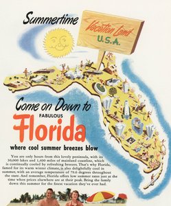 Touristenkarte von Florida von American School
