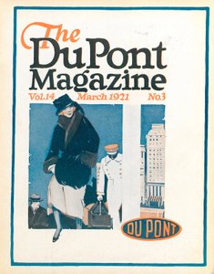 Reisende, Titelseite des DuPont Magazins, März 1921