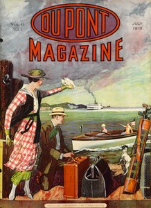 Reisebegleiter - Handwerkergepäck, Titelseite des DuPont Magazins, Juli 1919