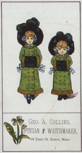 Zwei Mädchen mit Muff von American School